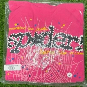 Vibrant Pink Spider Hoodie